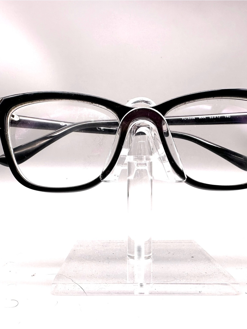 Vogue VO 5206 W44 Black Rectangular Cat Eye Eyeglasses Frames 53-17-140 Womens